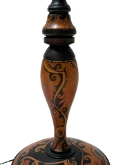 Art Deco Batik Floor Lamp by Hans Steinpatz, Dutch Design, 1920s